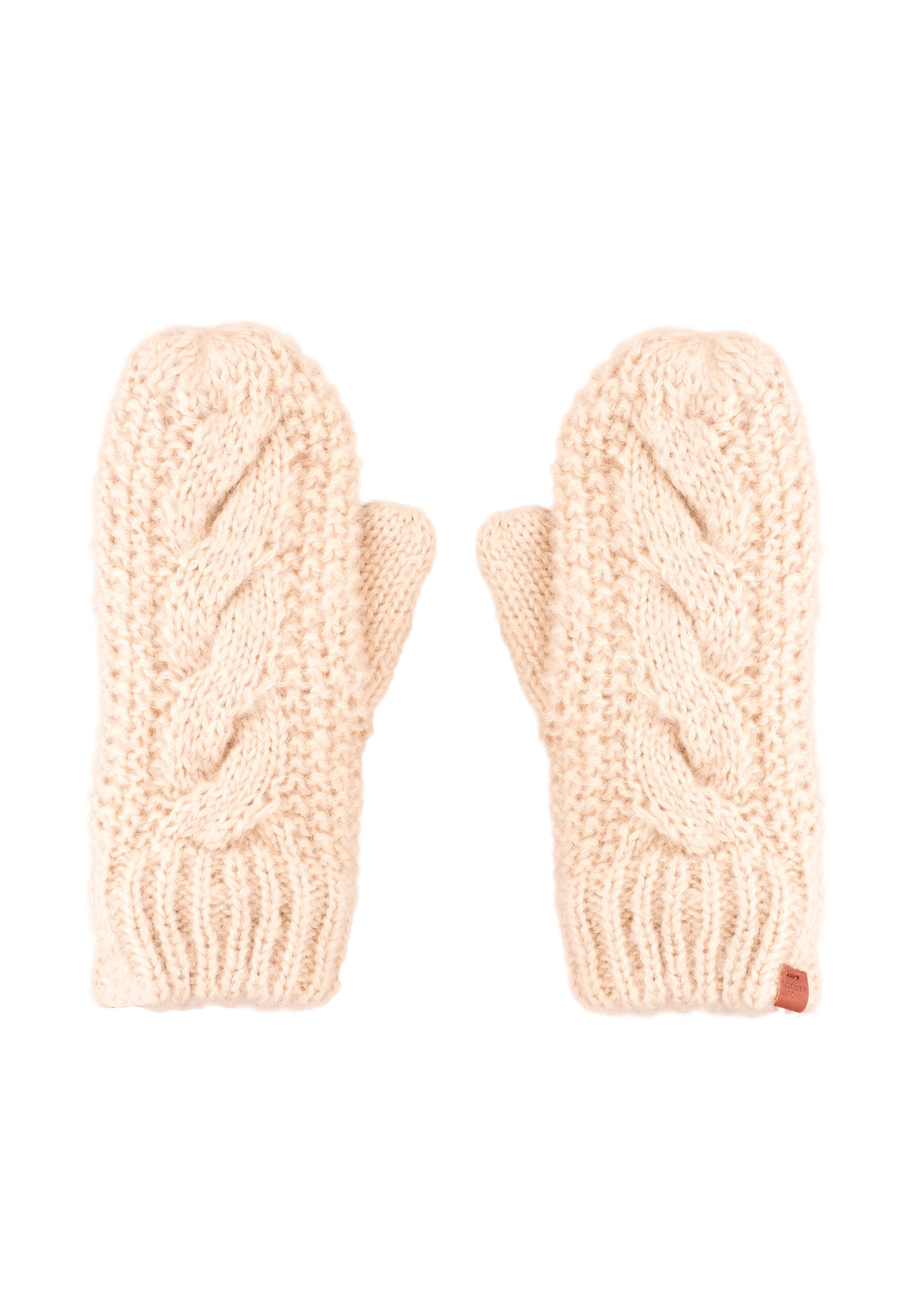 Cable Knit Fleece Lined Mittens