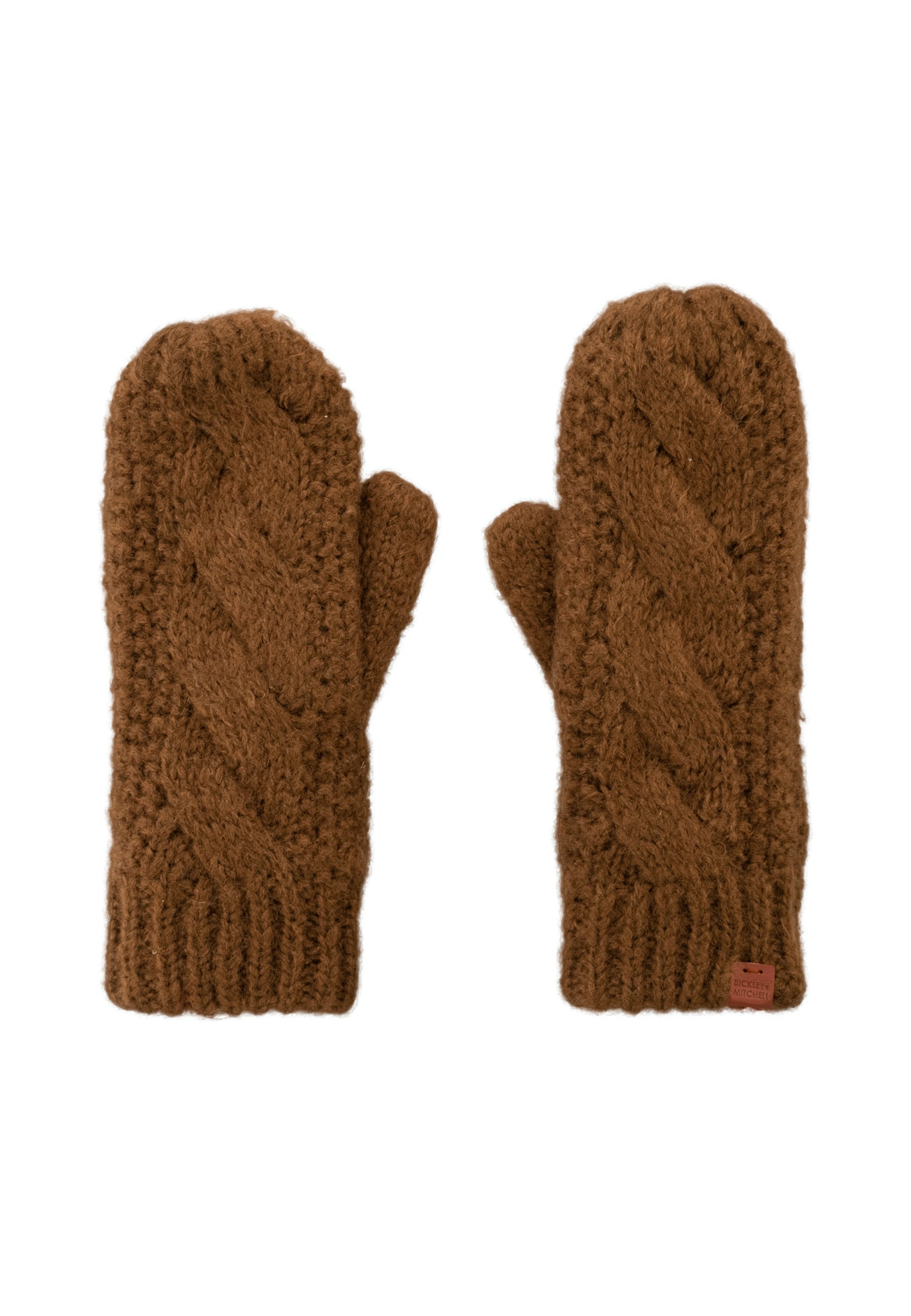Cable Knit Fleece Lined Mittens