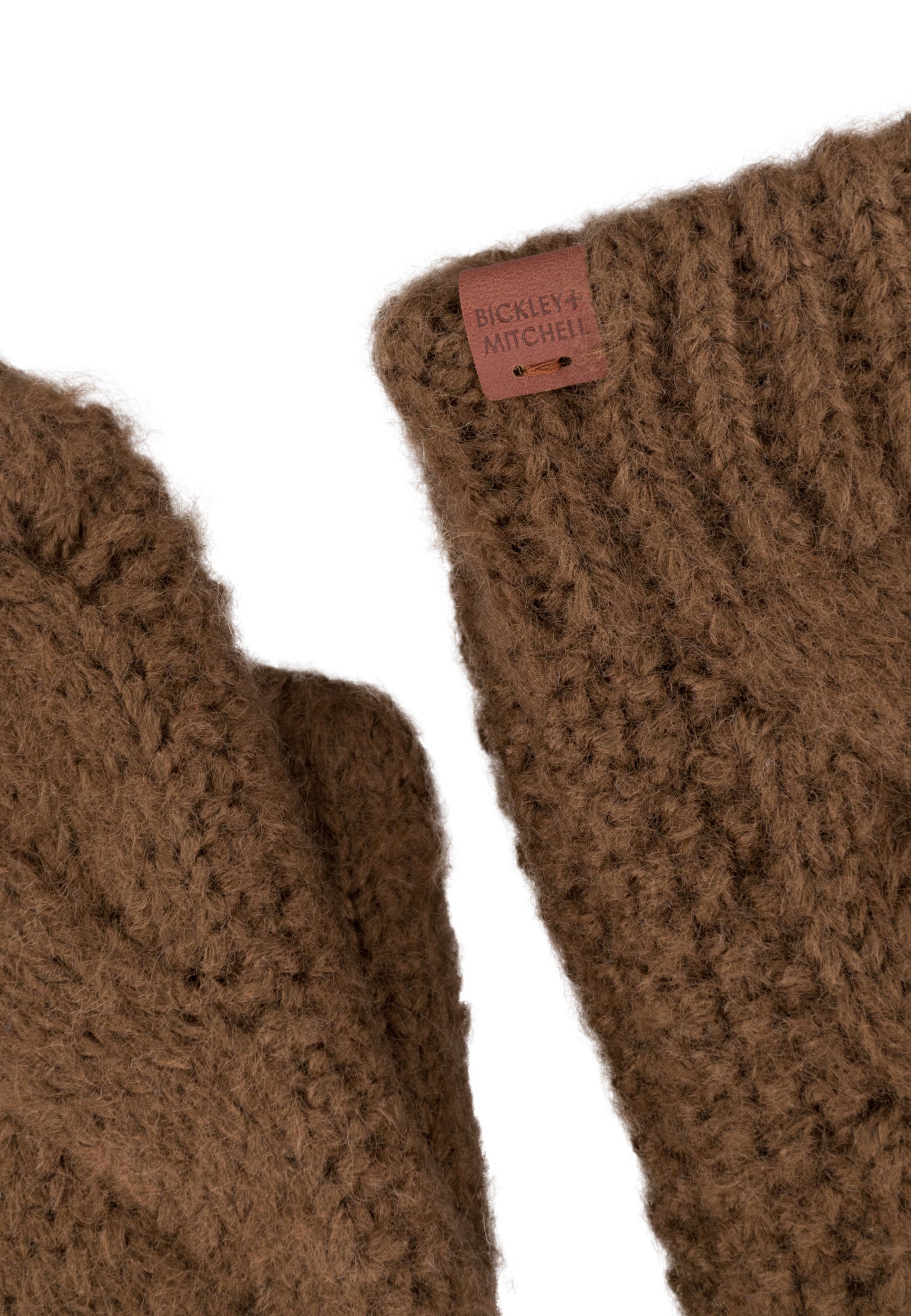 Cable Knit Fleece Lined Mittens