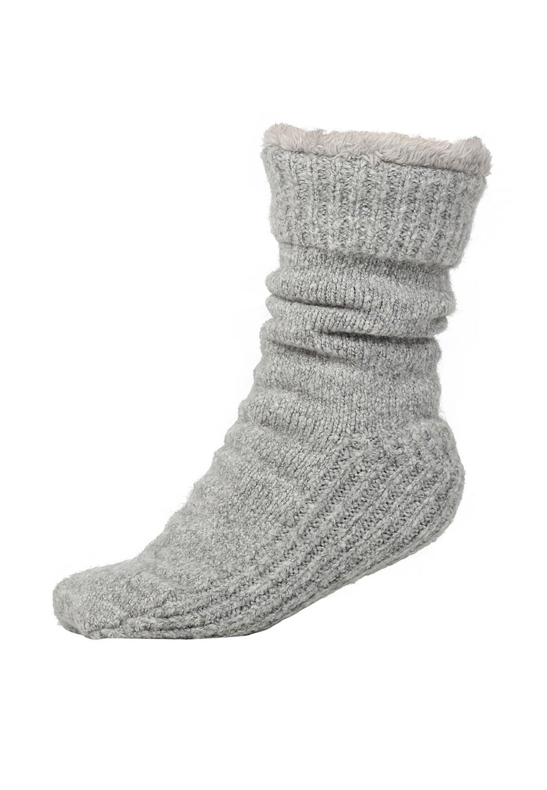 Soft Rib Slipper Socks