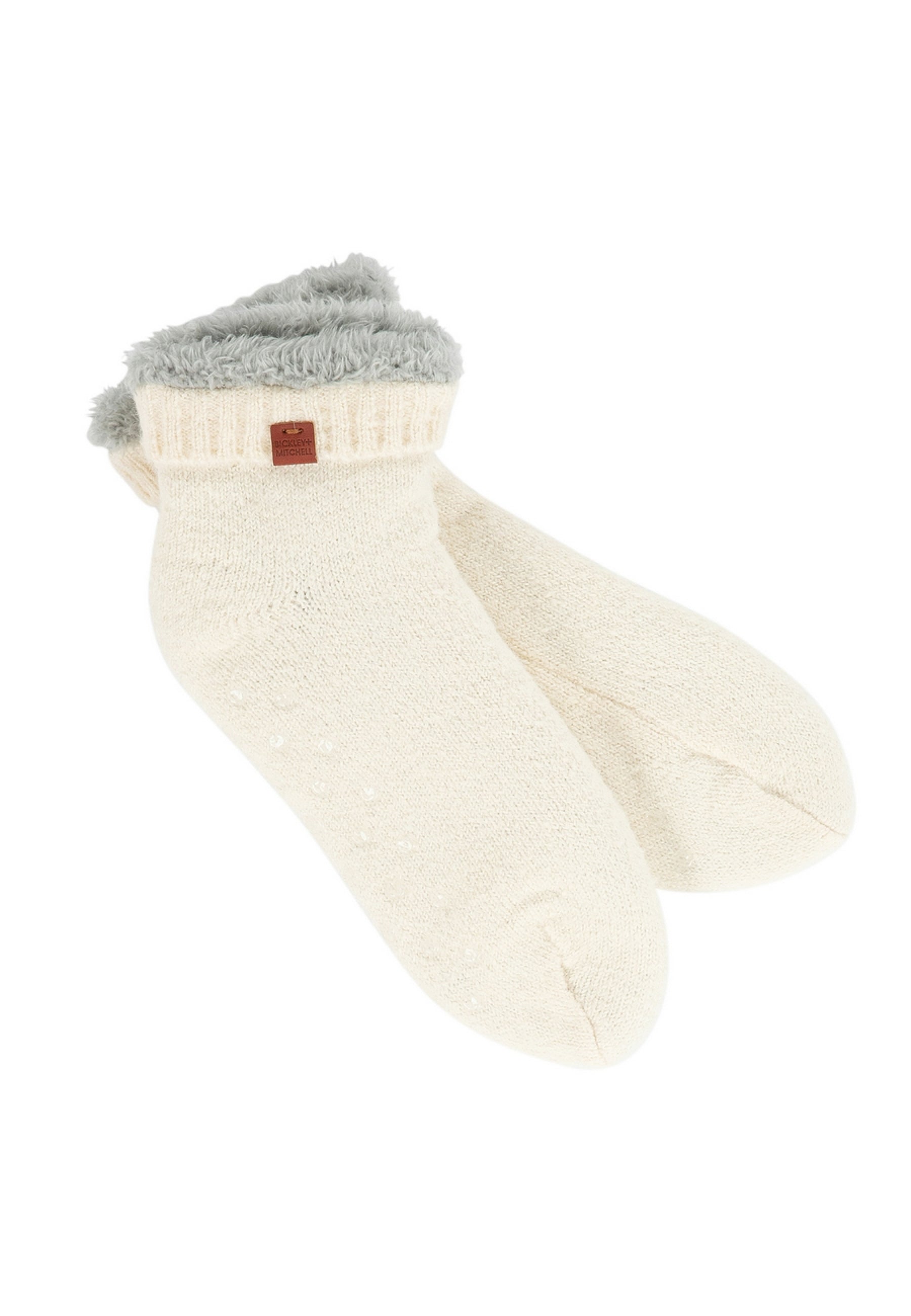 Short Soft Rib Slipper Socks