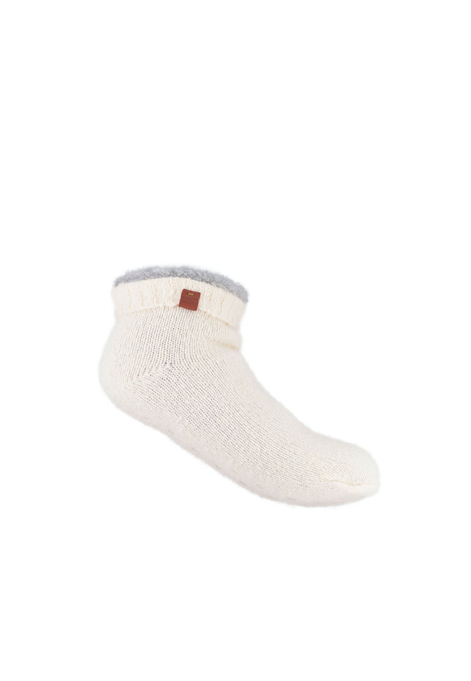 Short Soft Rib Slipper Socks