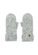 Flecked Wool Blend Lined Mittens