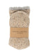 Flecked Wool Blend Slipper Socks
