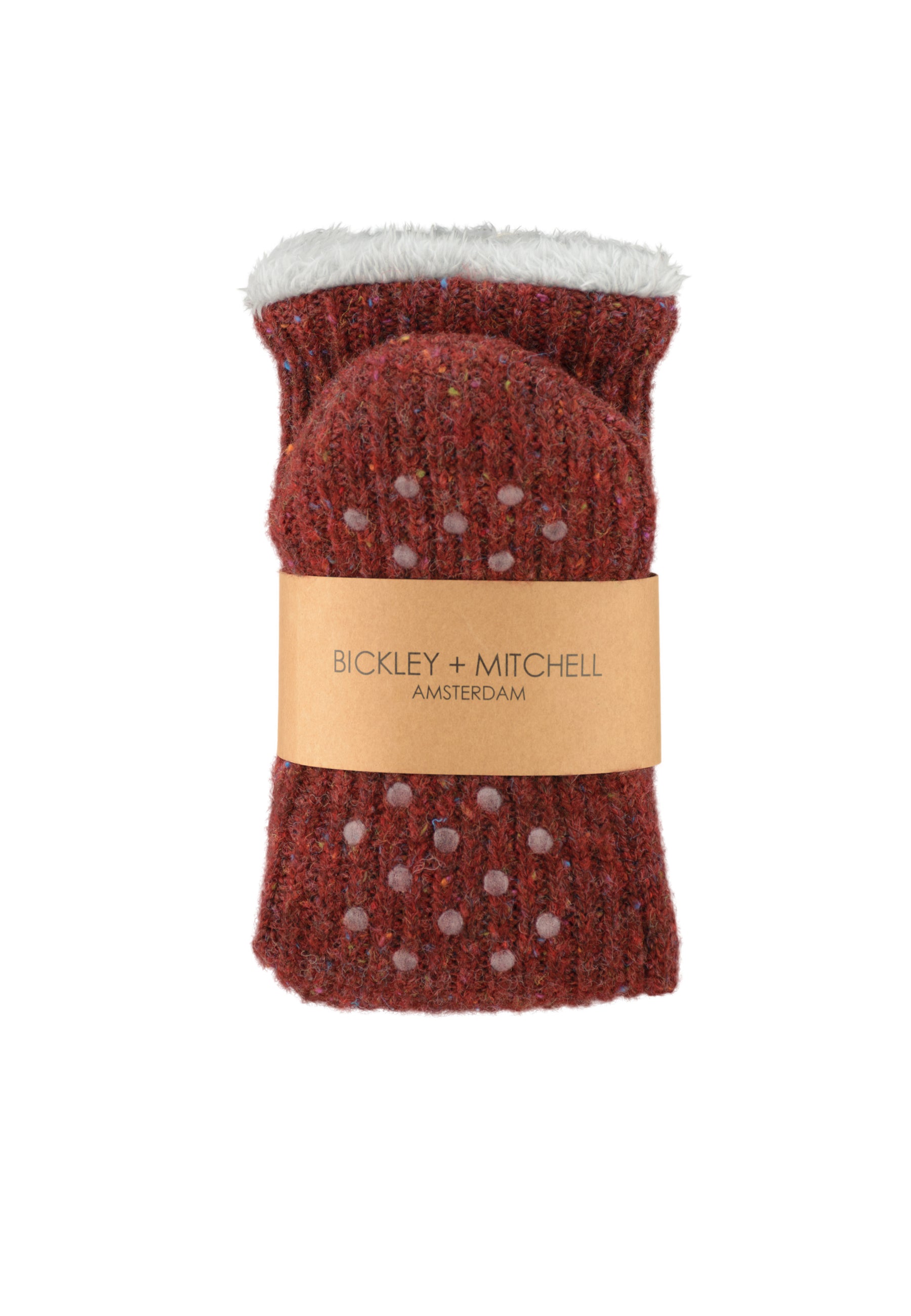 Flecked Wool Blend Slipper Socks