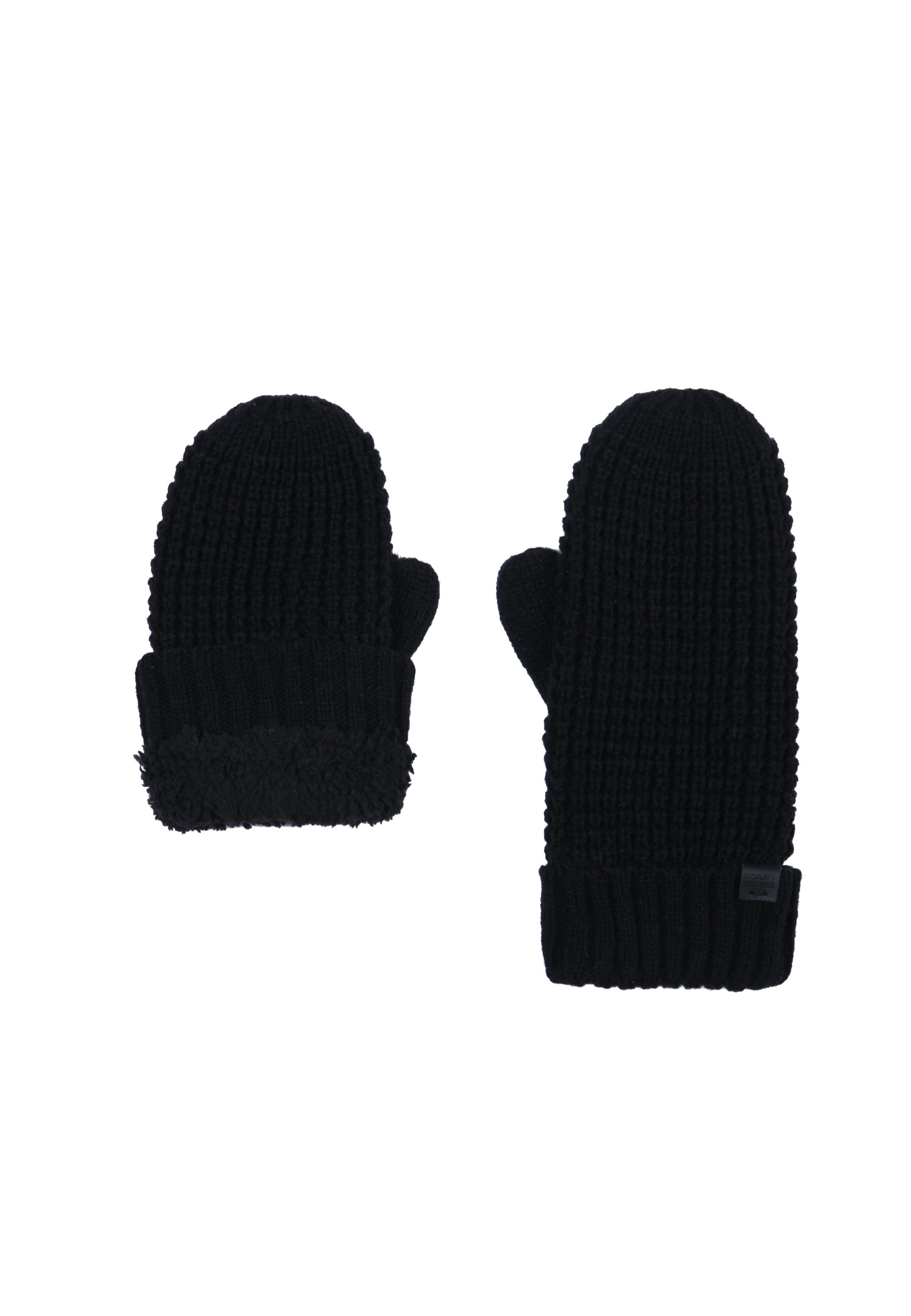 Wool Blend Teddy Mittens