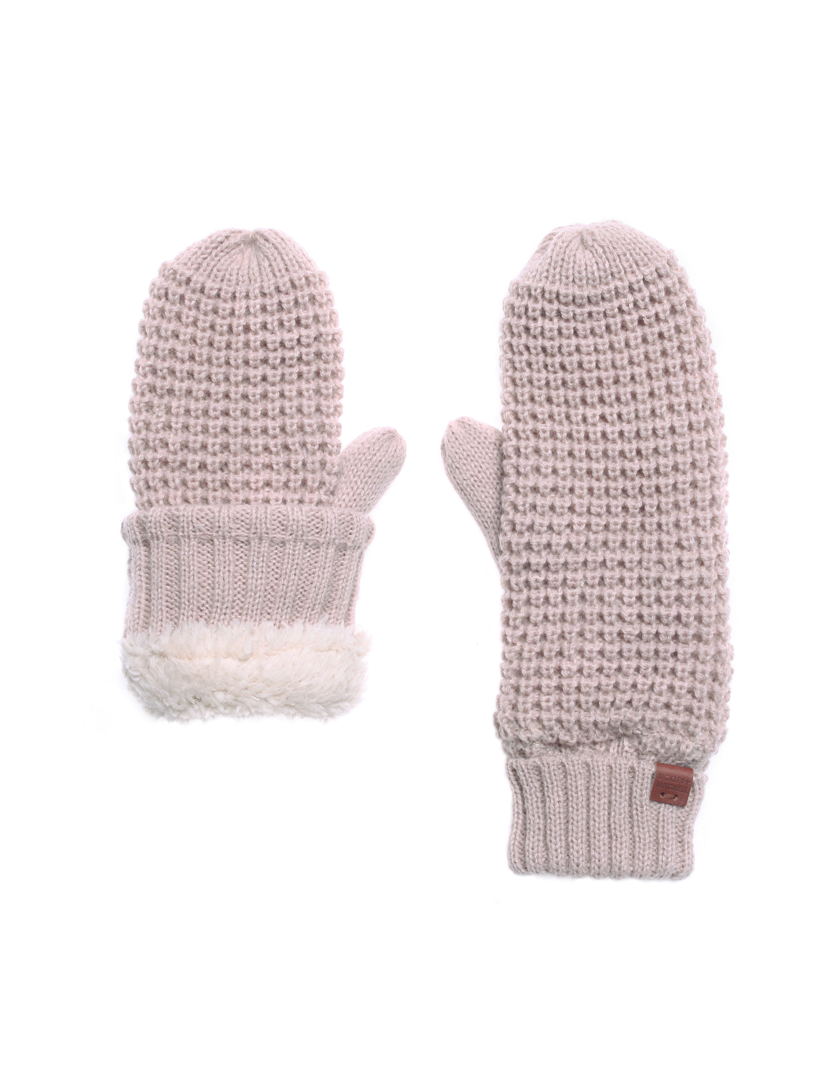 Wool Blend Teddy Mittens