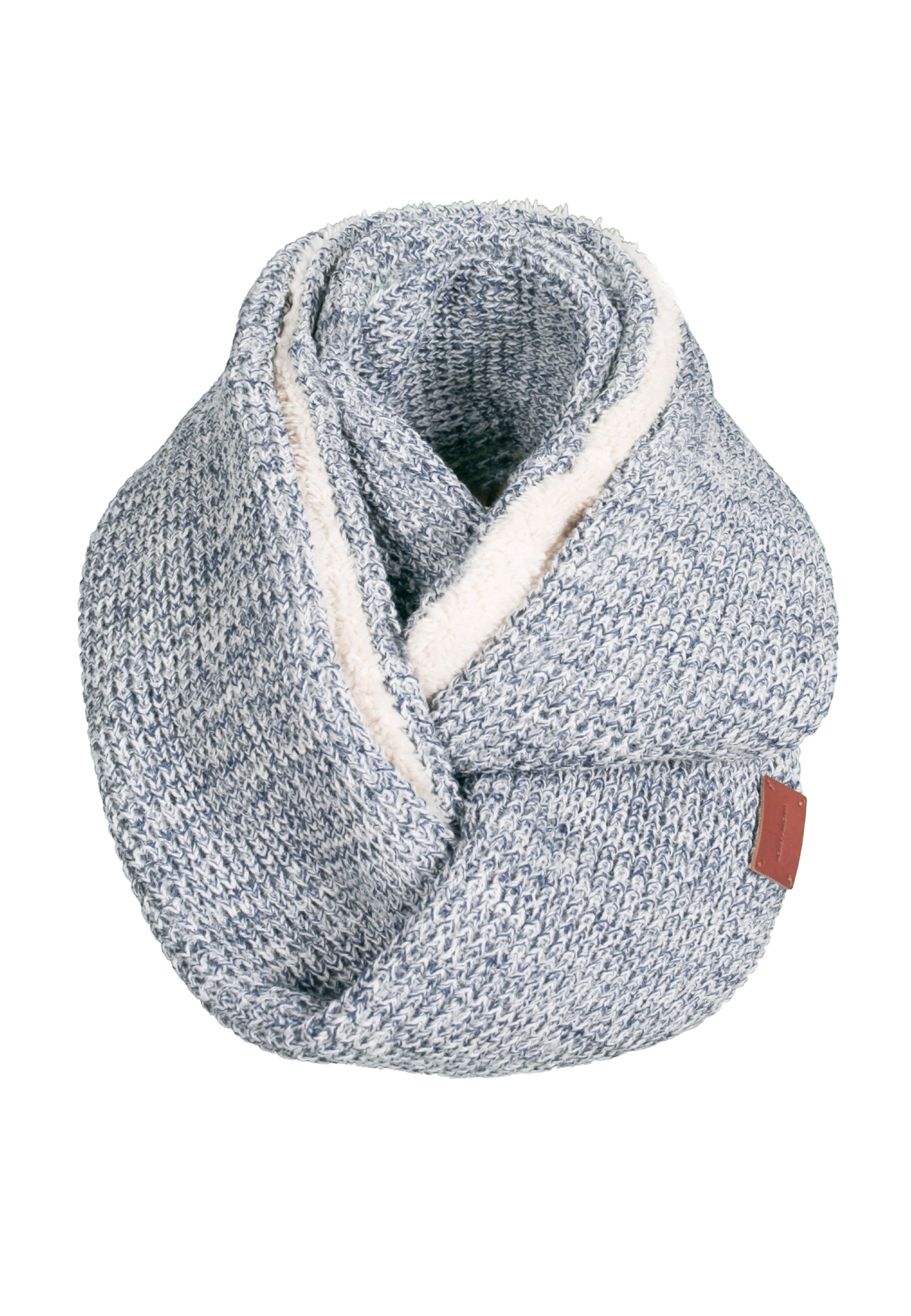 Wool Blend Teddy Infinity Scarf