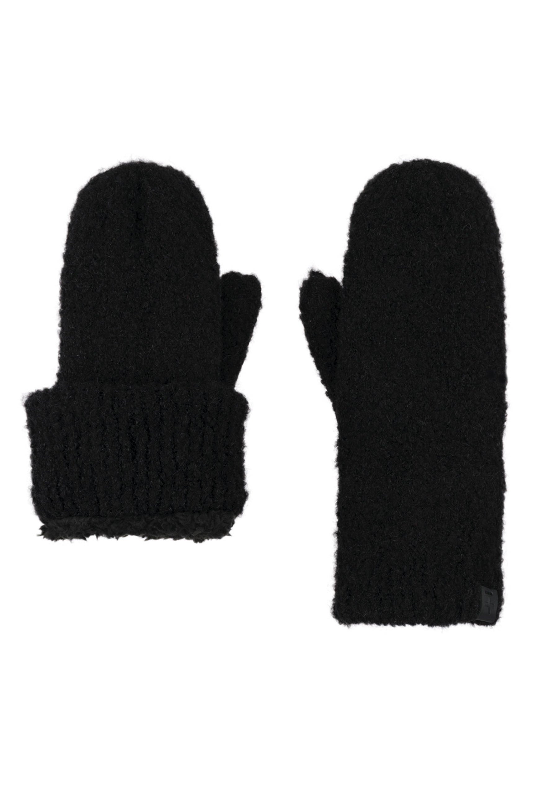 Boucle Wool Blend Teddy Lined Mittens