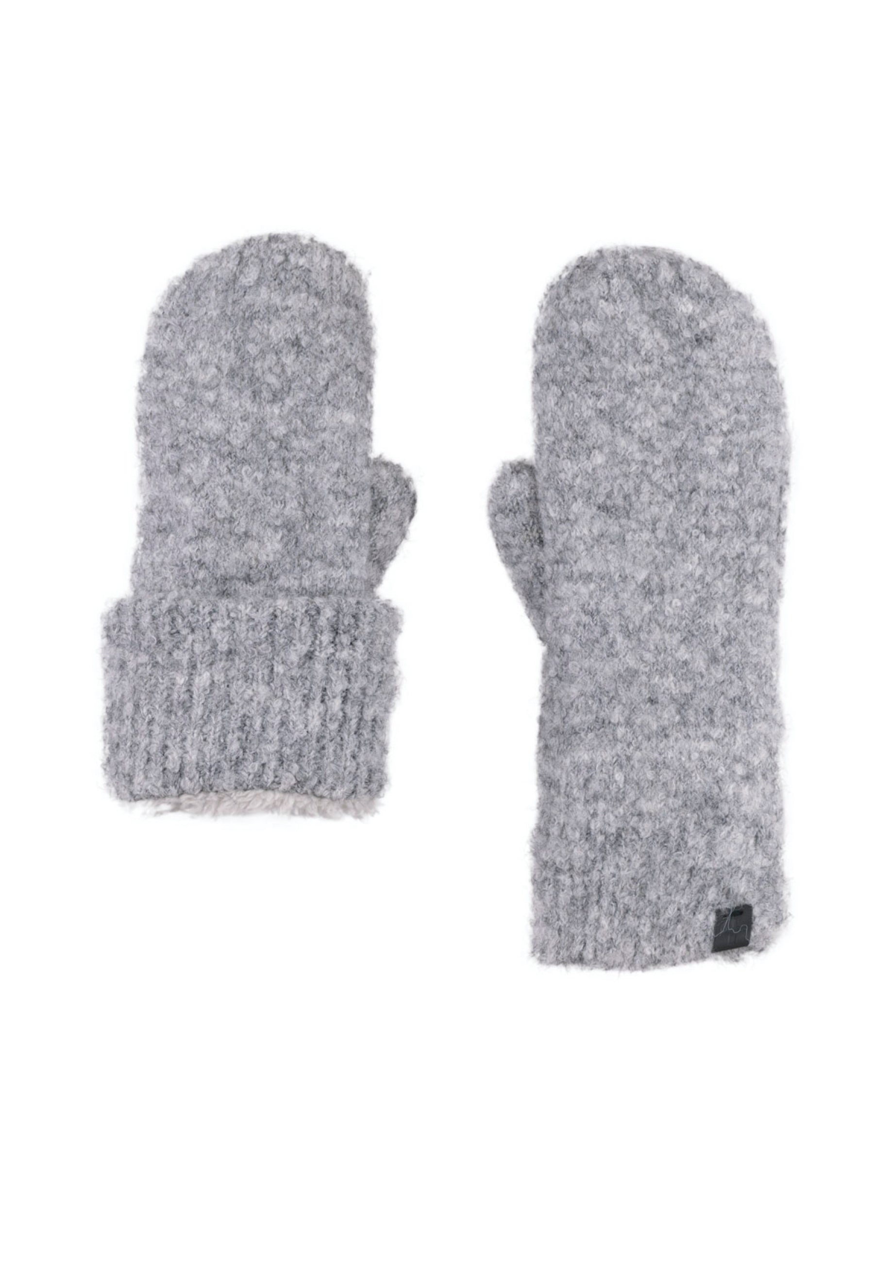 Boucle Wool Blend Teddy Lined Mittens