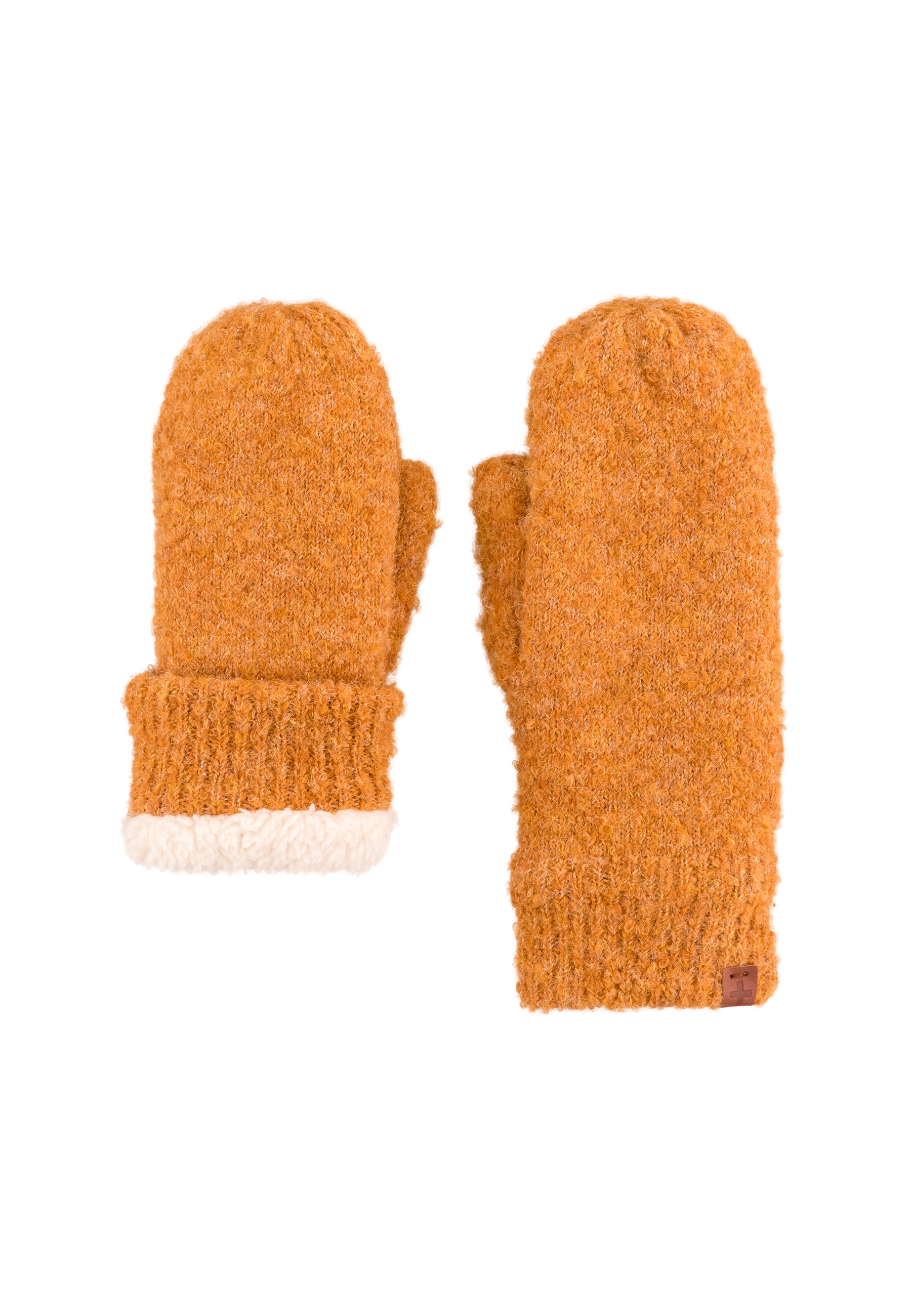 Boucle Wool Blend Teddy Lined Mittens