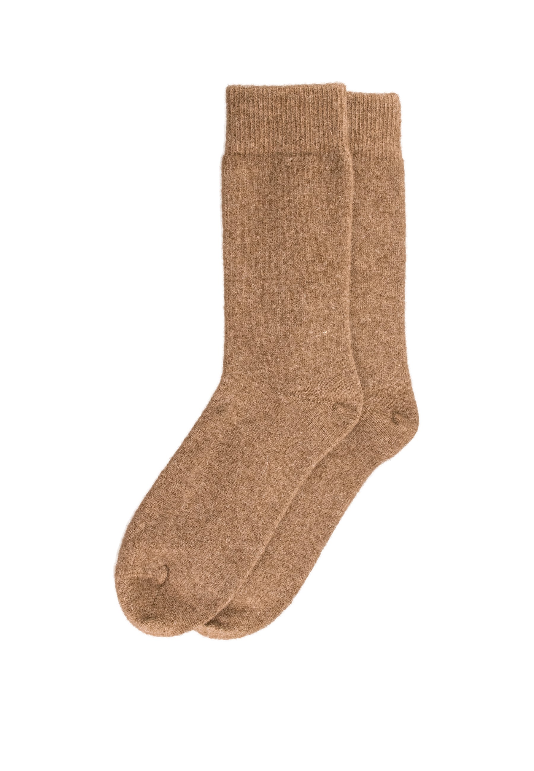 Soft Rib Merino-Cashmere Crew Socks