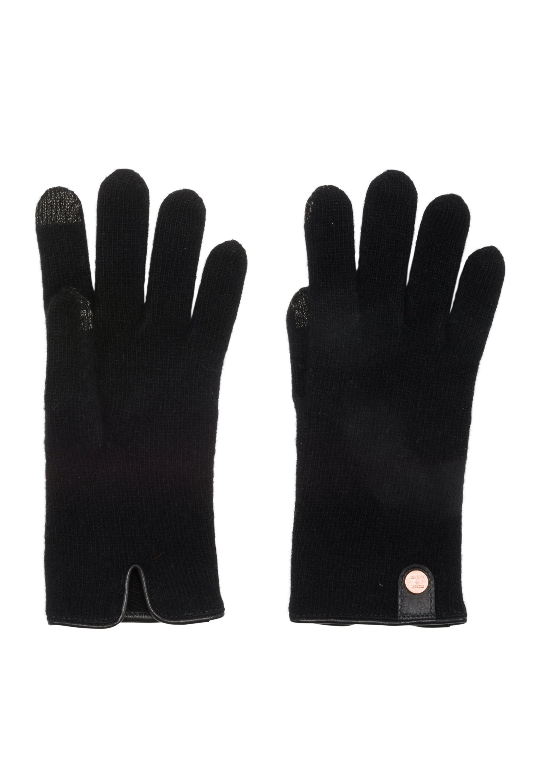 Luxury Leather Trimmed Cashmere Merino Gloves