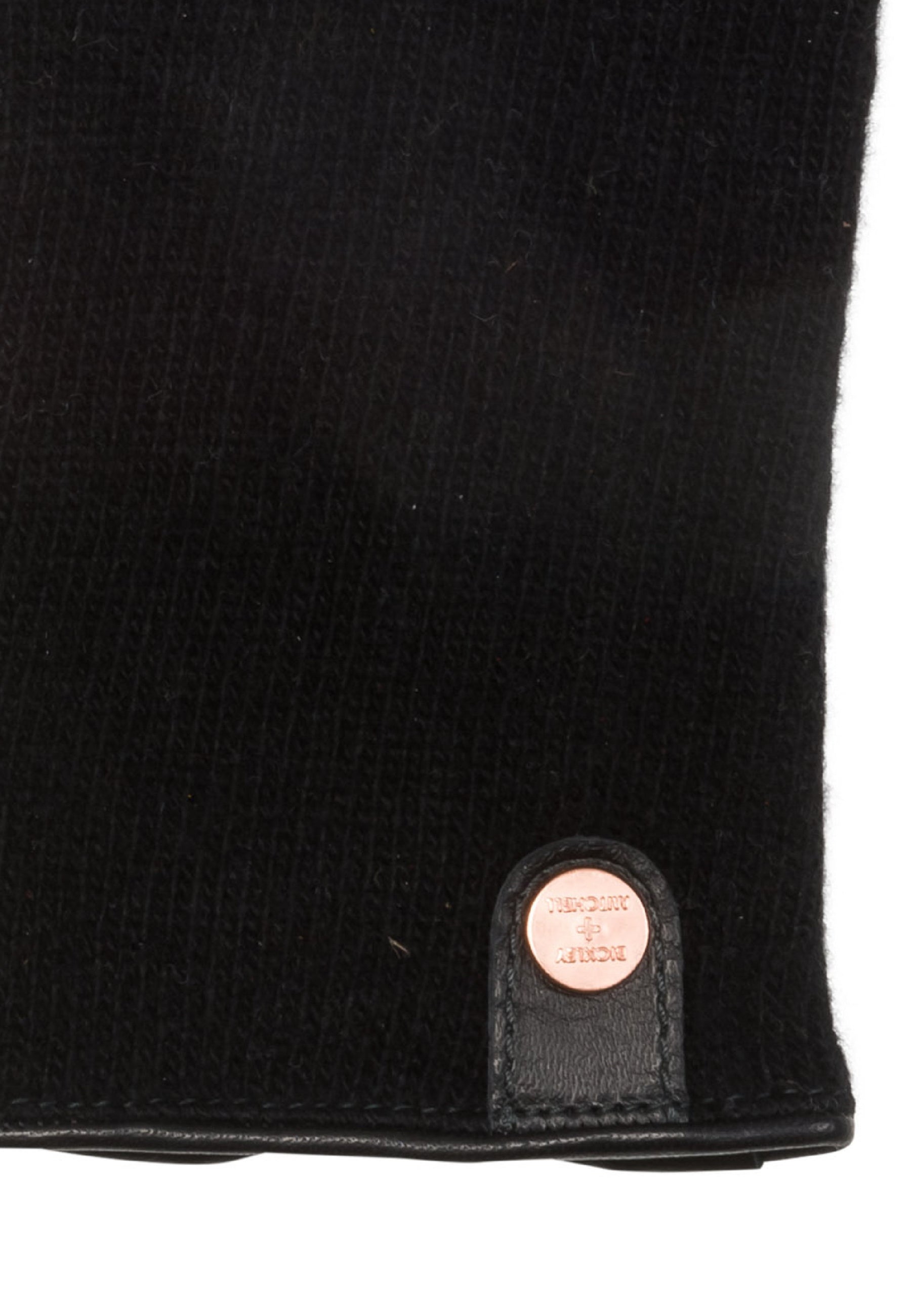 Luxury Leather Trimmed Cashmere Merino Gloves