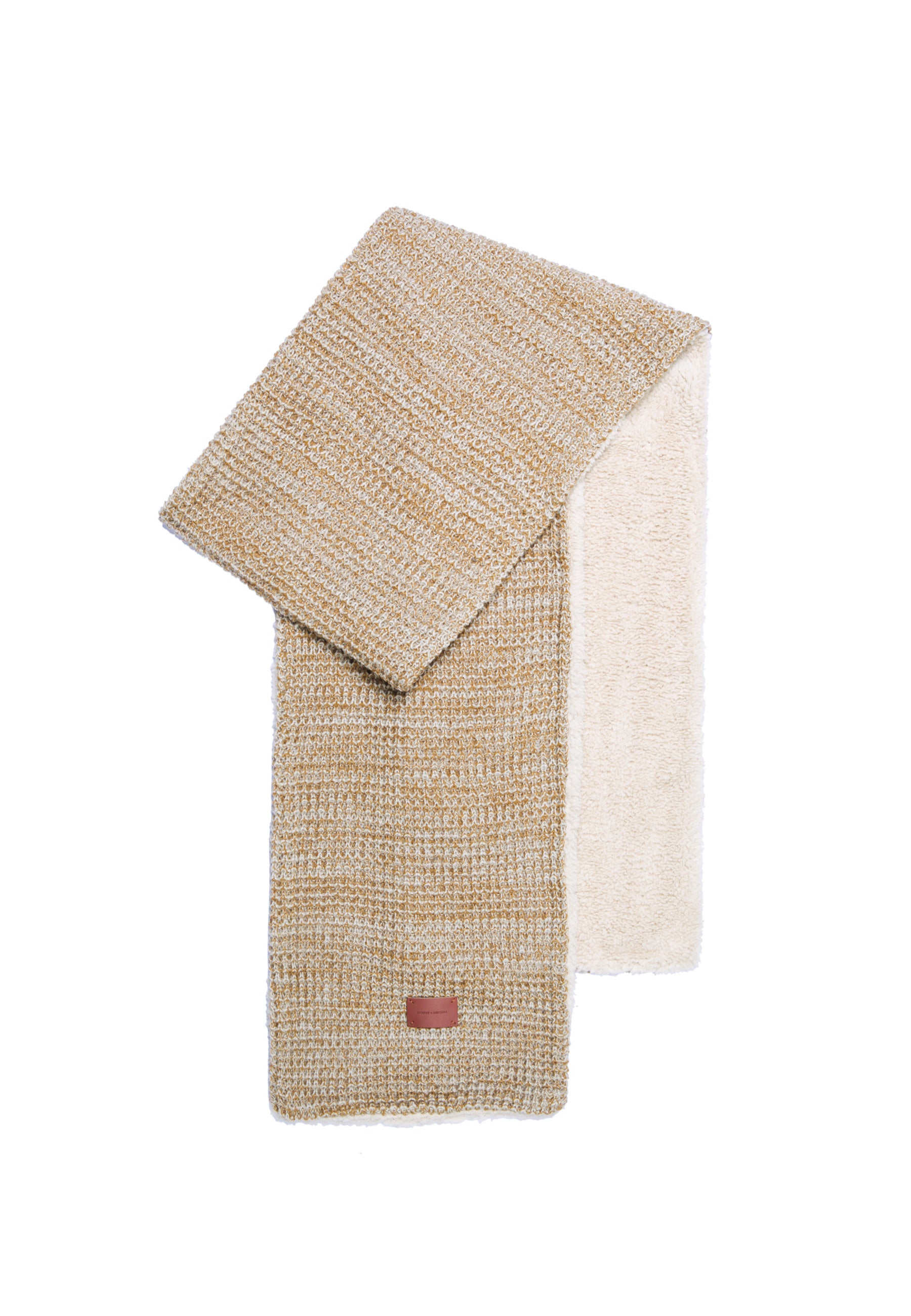 Cozy Lined Waffle Knit Scarf