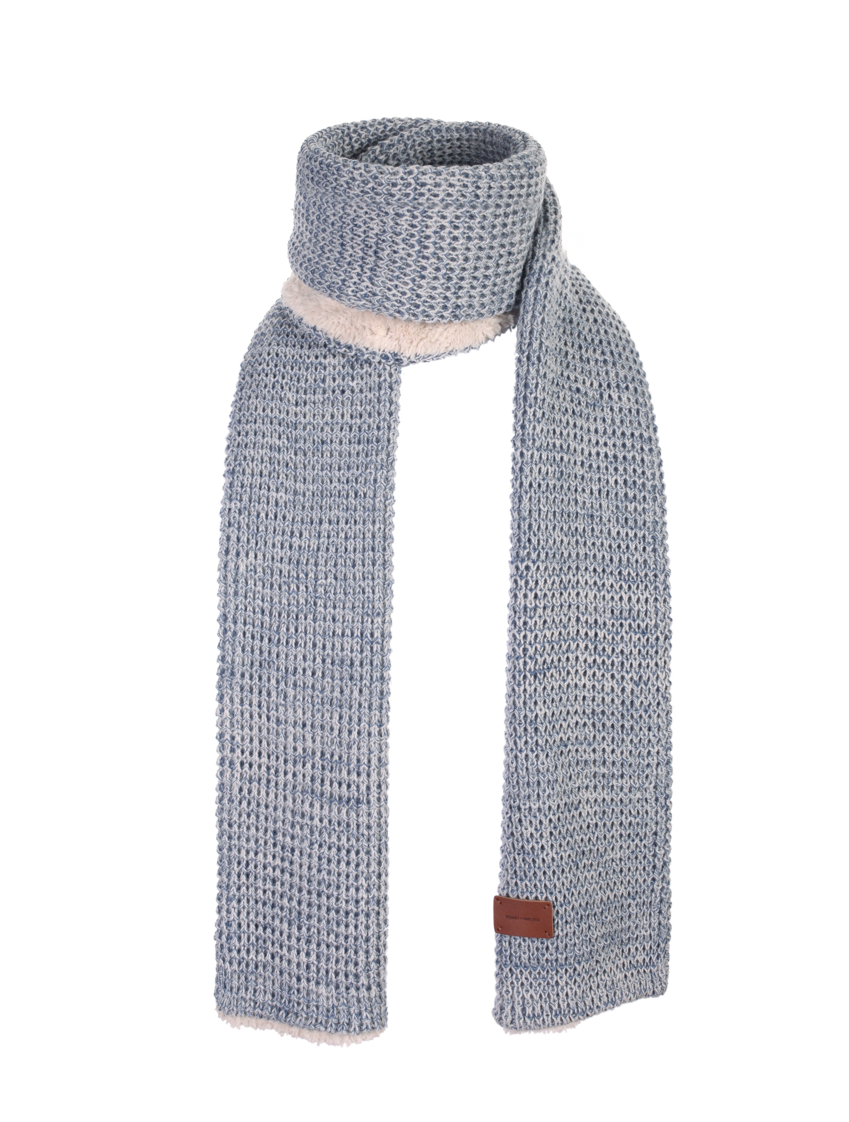 Cozy Lined Waffle Knit Scarf