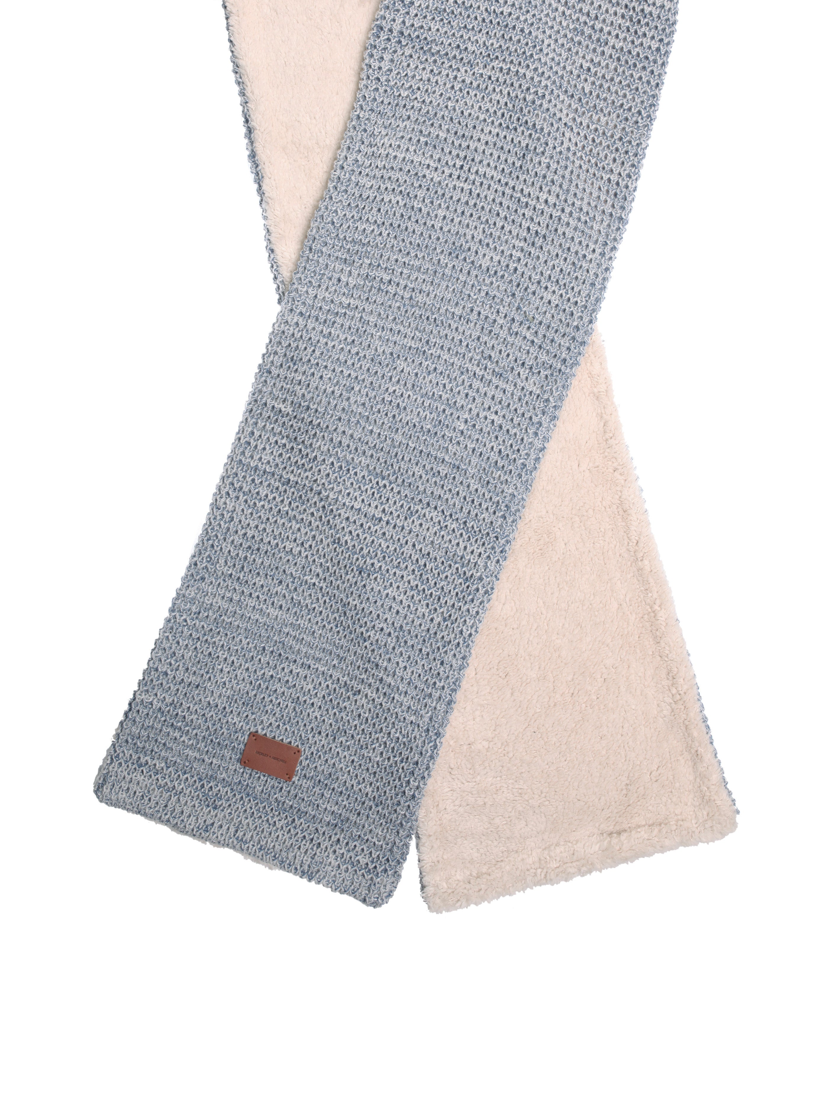 Cozy Lined Waffle Knit Scarf