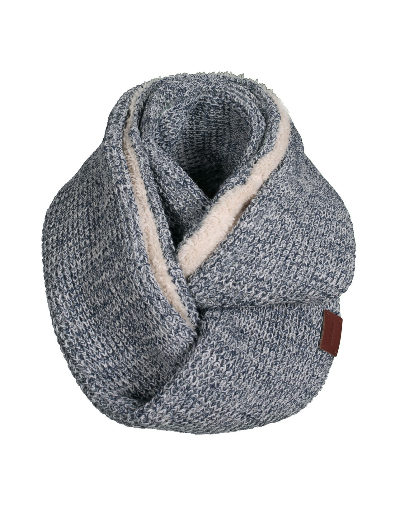 Cozy Lined Waffle Knit Infinity Scarf