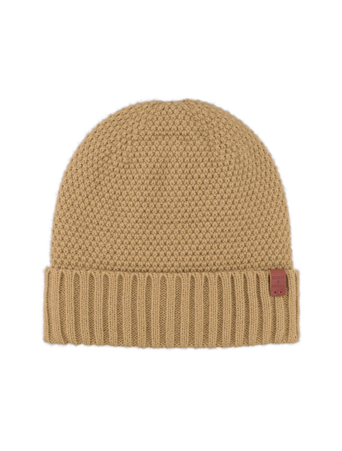 Classic moss-knitted beanie 
with fleece lining