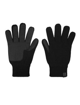 Wool Blend Patch Gloves