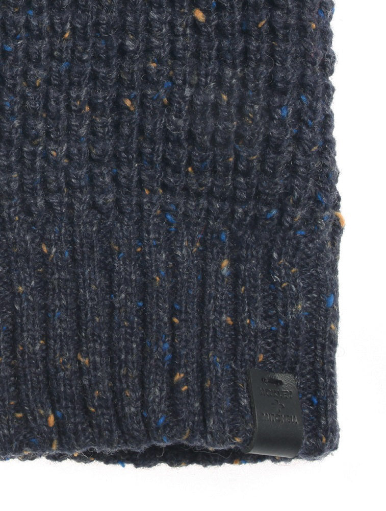 Donegal waffle knitted fingerless 
gloves