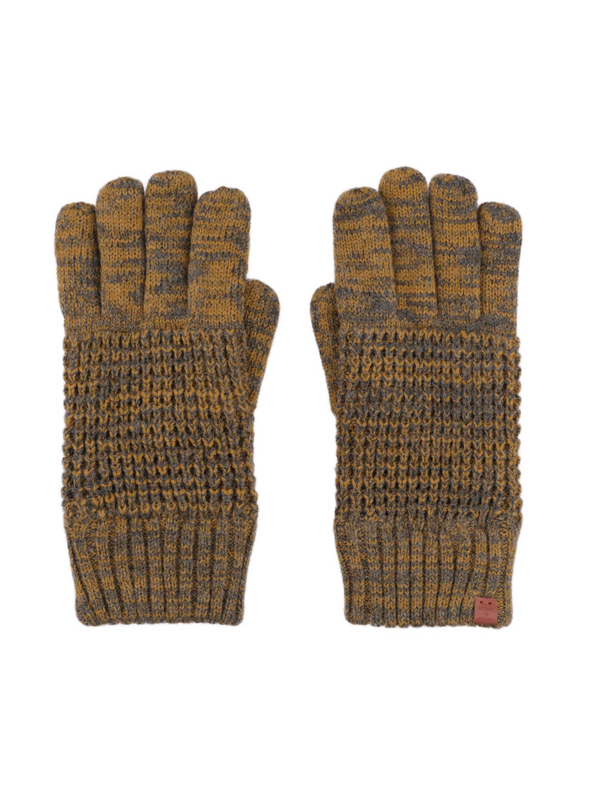 Waffle Knit Wool Blend Gloves