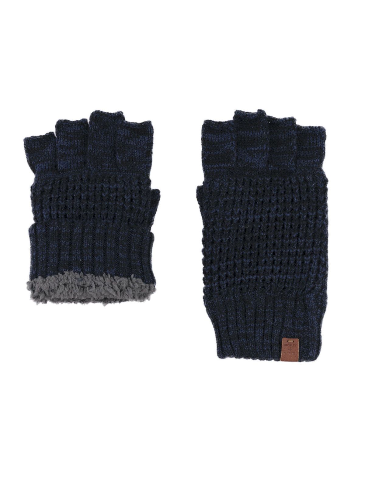 Wool Waffle Teddy Fingerless Gloves