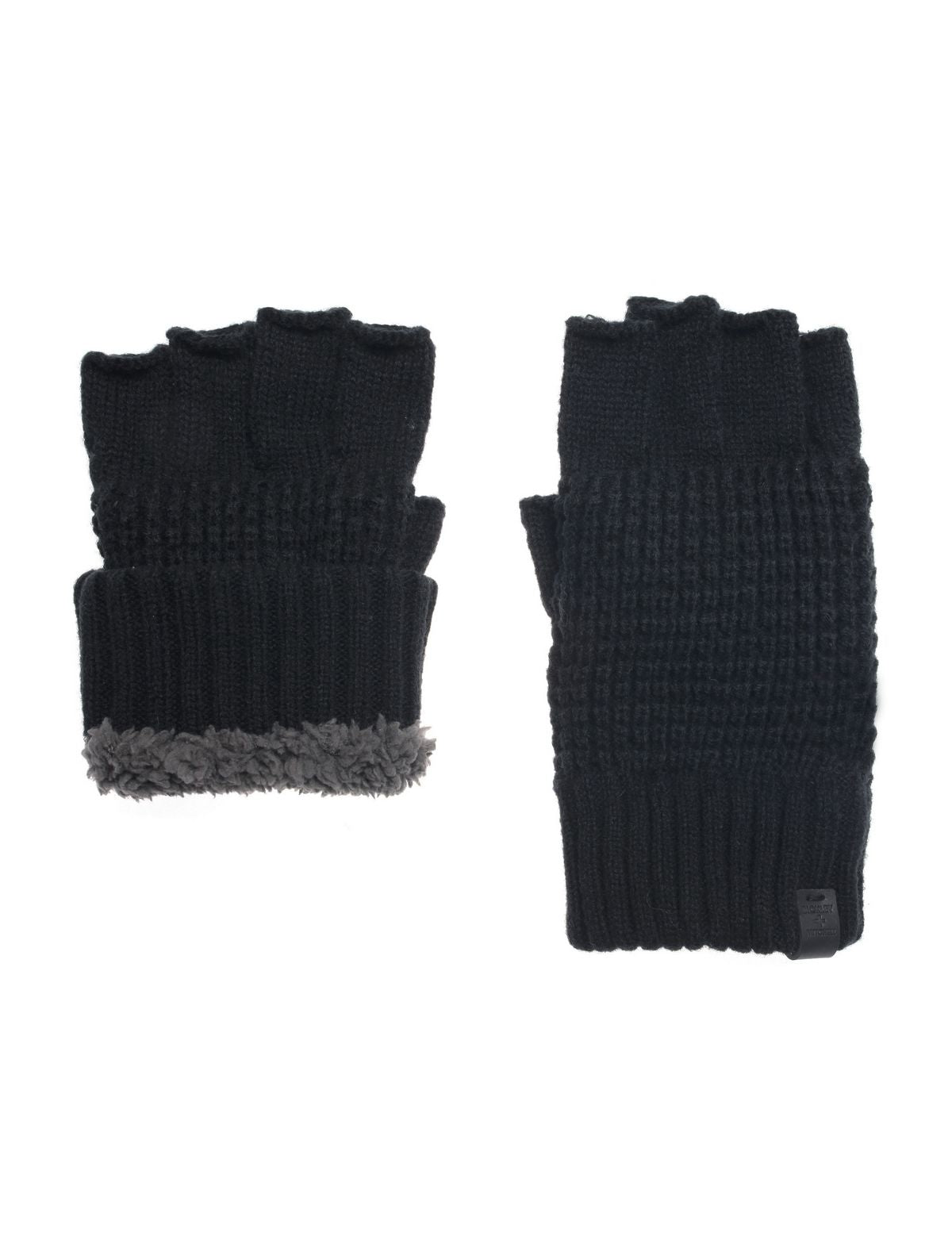 Waffle Knit Fingerless Gloves