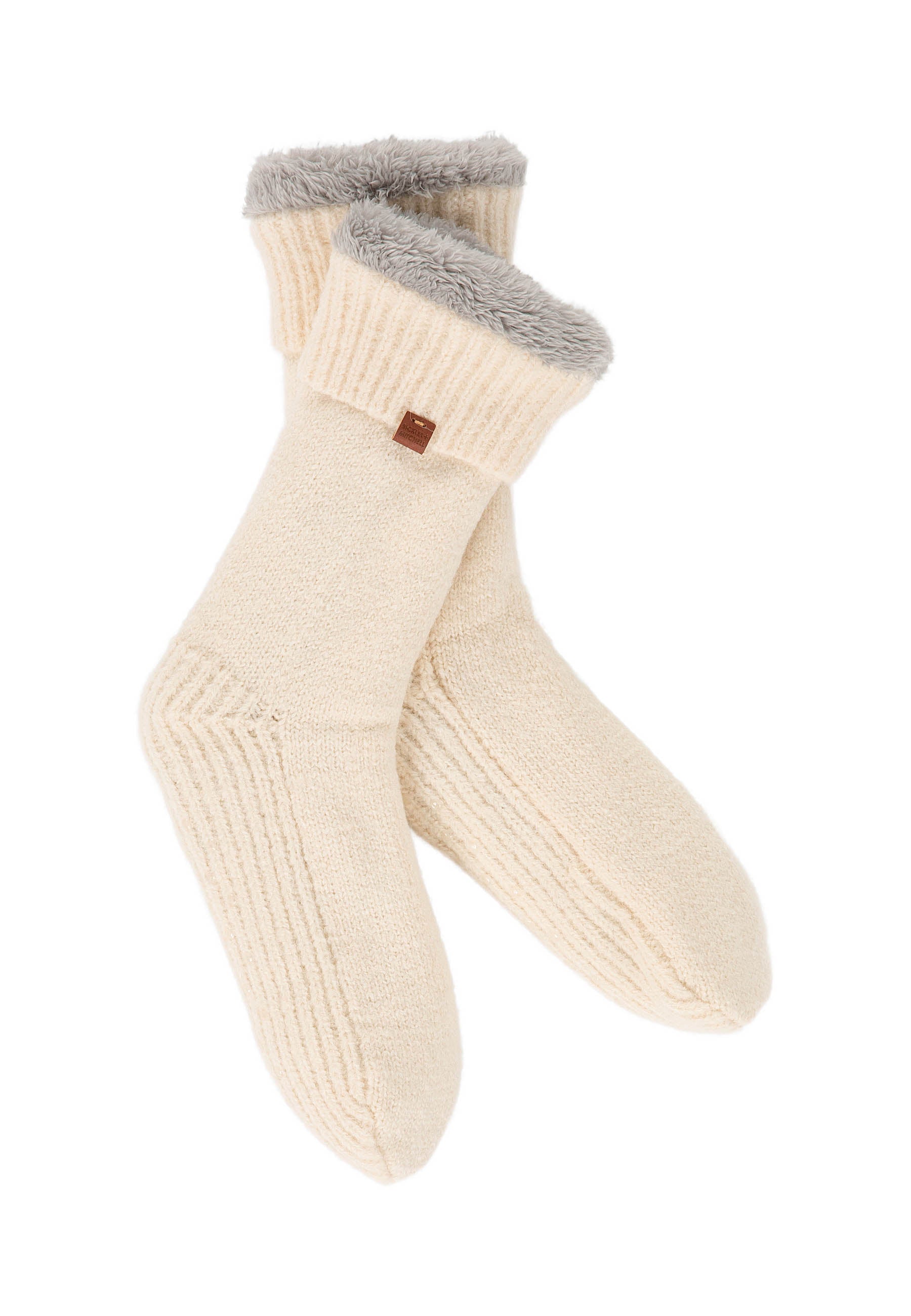 Soft Rib Lined Slipper Socks