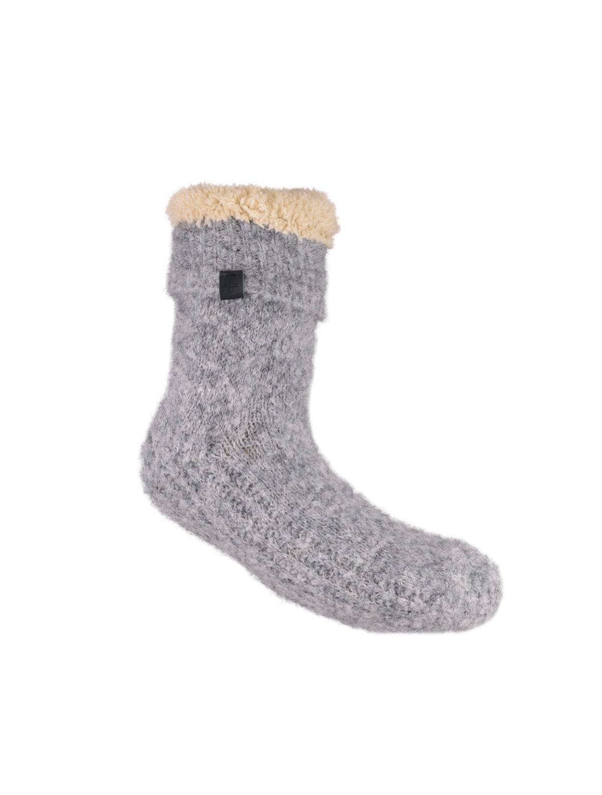 Bouclé Knit Teddy Lined Slipper Socks